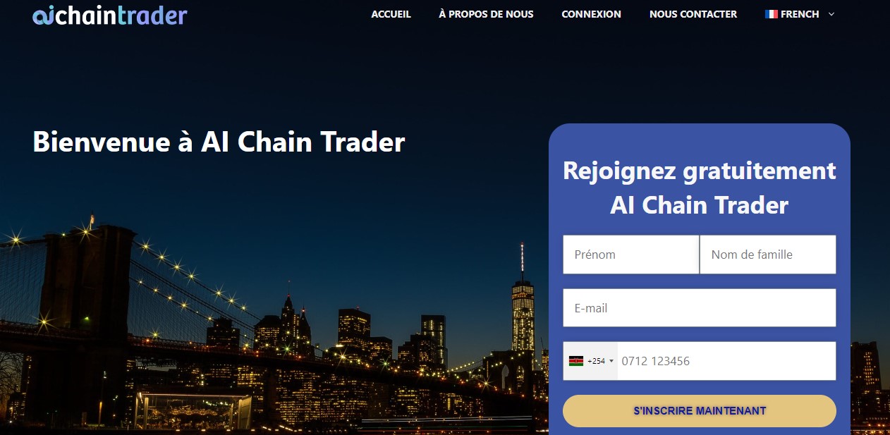 AI Chain Trader Homepage