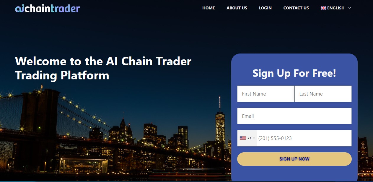 AI Chain Trader Homepage