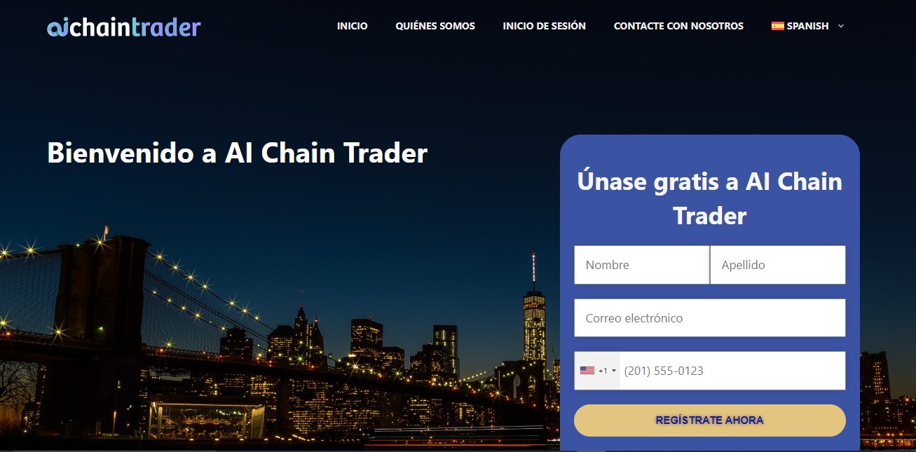 AI Chain Trader Homepage