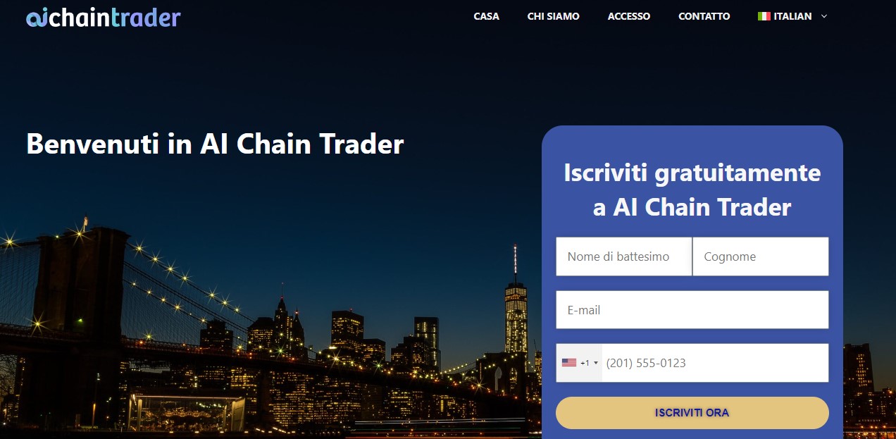 Ai Chain Trader Homepage